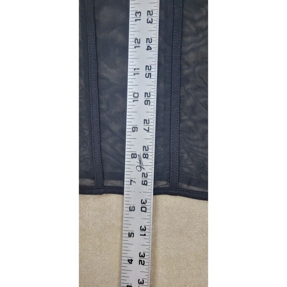 K Too Women's Sleeveless Dress Black Mesh Panels Size Small Zipper Back - Picture 5 of 11